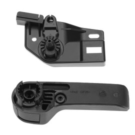Hood Bonnet Latch Release Handle and Bracket for VW, Lever Bracket for Volkswagen, for VW Bora Jetta Golf Beetle Polo Skoda Fabia Octavia Seat Left Hand Black, Ibiza Leon Altea 1J1823533B 1J1823633A