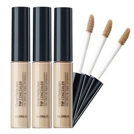 THE SAEM Cover Perfection Tip Concealer SPF28 PA++ 3 Color Set, Liquid Multi-Use Concealer, Full Coverage Makeup for Acne Dark Spots Dark Circles Hyperpigmentation and Blemishes, 0.2 fl.oz. (#1, #1.5, #2)