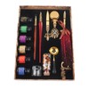 Feather Pen Set European Style British Retro Lacquer Stamp Dipped