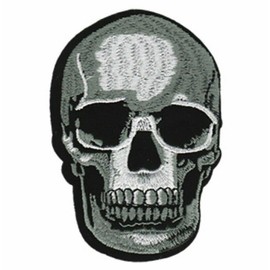 Unbranded Skull Realistic Embroidered Patch S030P