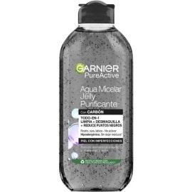 Agua Micelar Jelly Purificante 400ml Garnier | Limpieza Profunda con Carbón para Piel con Puntos Negros