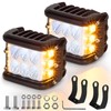 TALMYT 4 Inch Side Shooter Strobe Lights - Dual White