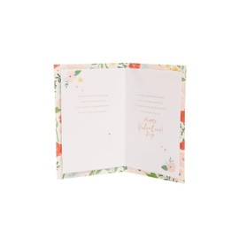UK Greetings Valentine's Day Card For Wife - Bright Floral Design