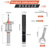 SUPAWAY 6-Piece Countersink Drill Bit Set, 8 mm Round Shank,