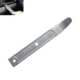 Polcatay Pry Tool, 4140 Instrument Panel Wedge Pry Bar, Portable Metal Rust-proof Door Panel and Interior Trim Disassembly and Repair Tool, Universal for Most Cars Panel Popper Parts (Silver)