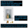 Lidertik Ice Maker Outlet Box With Hammer Arrestor, Inlet 1/2