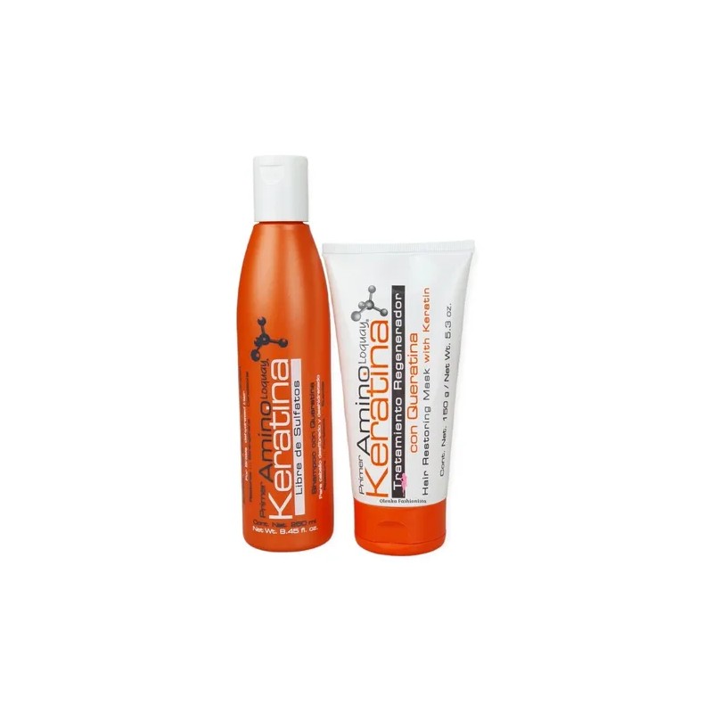 Kit Shampoo Y Tratamiento Acondicionador De Queratina Loquay