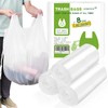 8 Gallon White-Trash-Bags Unscented Tall Kitchen - Large Plastic Garbage