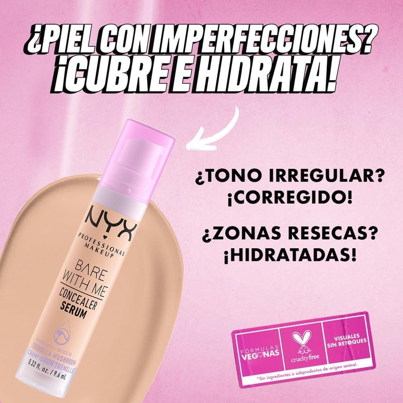 Buttermelt Blush + Bare With Me Serum vegano – Acabado