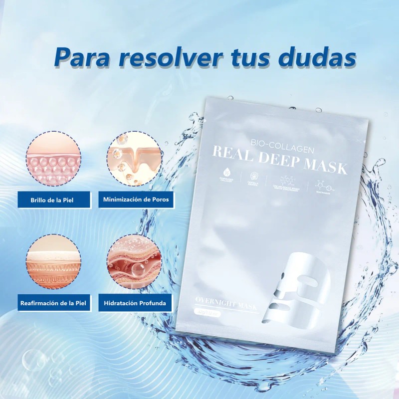 Mascarilla Facial Colágeno Hidrolizado Hidratación