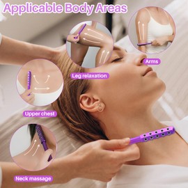 Face Rollers for Women, 2 in 1 Uplift Facial Massager Beauty Roller Tool, 30 Germanium Massage Nodes Double Headed Depuffing Sculpt Lift Skin Care（1PC）