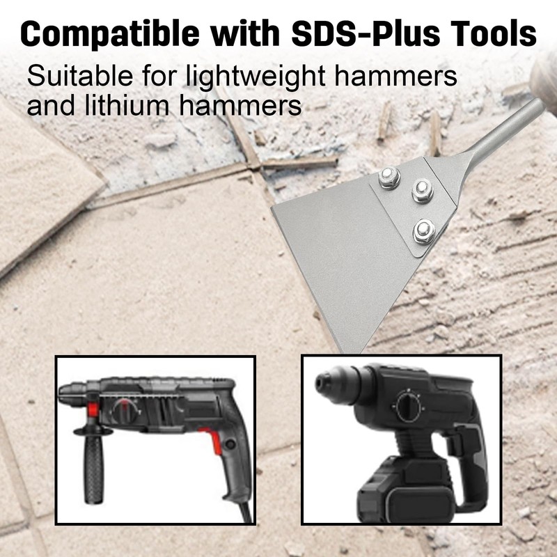 Greywolf SDS Plus Floor Scraper Kit, 5" x 11" Tile