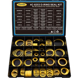 4C-8253 Seal O-Ring Kit, Silicone 90, Hydraulic Hose Fitting Orings, Fits CAT Caterpillar Excavator 2701533 4C8253 Replacement