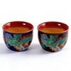 CmengAo Chinese Dragon Pattern Tea Cups Set of 2, Royal