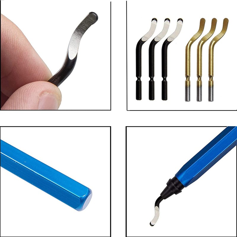 Yuentoen Universal Deburring Tool, 360° Rotating Blade Cutting Tool with