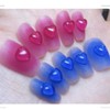 200PCS Clear Heart Nail Art Decals Charms for Nails, Clear