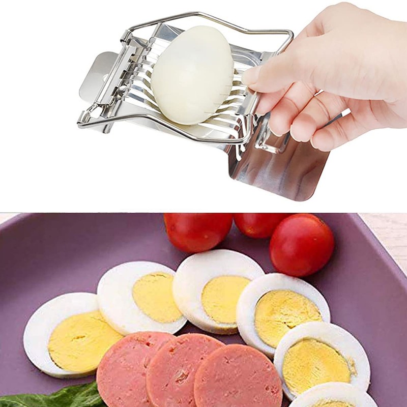 Stainless Steel Egg Cutter Slicer, Wire Egg Slicer Salad Chopper