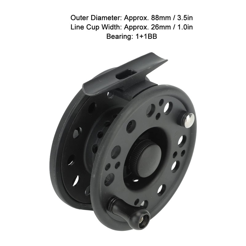 SUNGOOYUE 7/8 Fly Fishing Reel, 1+1BB Precise Machining Plastic Fly