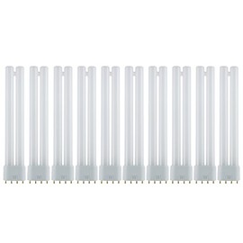 Sunlite FT18DL/841 Compact Fluorescent Plug-in Tube Light, 18 Watts 120 Volts, 10000 Rated Hours, 2G11 4-Pin Base, 1200 Luments, Twin Tube, 4100K Cool White, 10 Pack