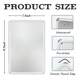 WQXHN Vintage Metal Tin Sign, Seagull with French Fry Decor, 11.8*7.9 inches, Aluminum, Wall Art, Decorative Sign