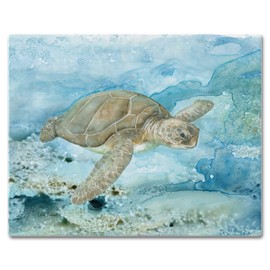 CounterArt Under Sea Life 3mm Heat Tolerant Tempered Glass Cutting Board 15” x 12” Manufactured in the USA Dishwasher Safe Serving Board Charcuterie Board