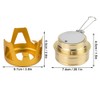 Outdoor Portable Ultra Light Mini Cooking Spirit Burner Alcohol Fuel