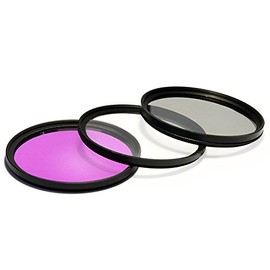 UV Ultra Violet + CPL Circular Polarizer + FLD Fluorescent Filter Kit for Sony DCR-SR100 DCR-SR220 DCR-SR40 DCR-SR42 DCR-SR45 DCR-SR46 DCR-SR47 DCR-SR62 DCR-SR65 DCR-SR67 DCR-SR68 DCR-SR80 DCR-SR82 DCR-SR85 DCR-SR87 DCR-SR88 Camcorder Video Camera