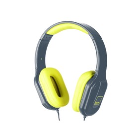 Bench Beat On-Ear Foldable Headphones with In-Line Mic - Grey/Yellow