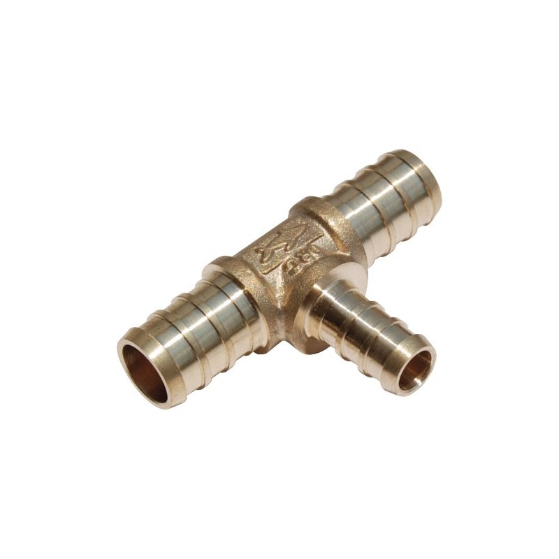 SharkBite UC412LFA PEX Reducing Tee, 3/4" x 3/4" x 1/2",