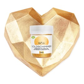 Gold Powder Edible 10 g without E171, Edible Glitter for Drinks and Food, Glitter Powder, Food Colour Gold, Vegan and Gluten Free, 1 x 10 g