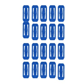 Replacement Parts for Hot Wheels Total Turbo Takeover Track Set - BGX89 ~ Replacement 20 Blue Connector Pieces