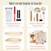 JoeCo Sourdough Starter Kit, Complete Starter-To-Loaf Set with Instructions, Sourdough