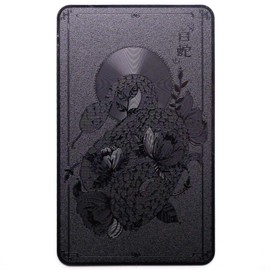 Lucky Money Lucky Metal White Snake Amulet Black Original Design