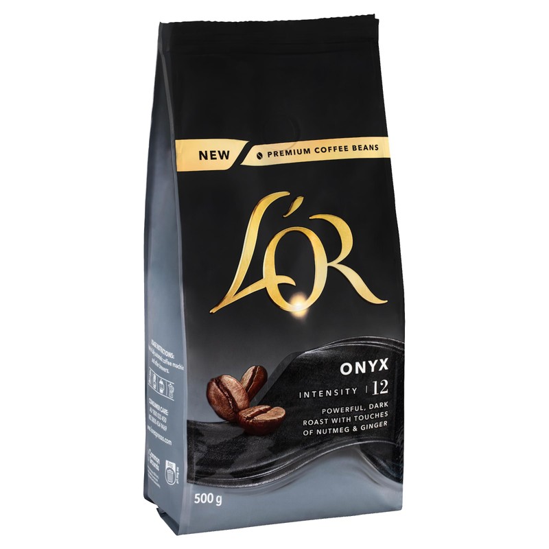 L'OR Espresso Intensity 12 Onyx Coffee Beans 500 g