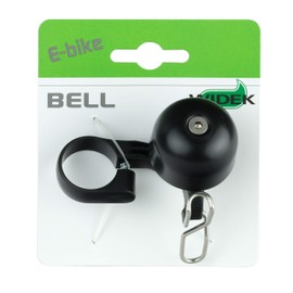 Widek E Bike Bell with New Space Saving Bracket,Black