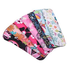 7 Piezas de Toallas Sanitarias Reutilizables, Almohadillas Menstruales de Bambú Lavables, Servilletas para Mujer, Almohadillas Ligeras de Tela para Incontinencia