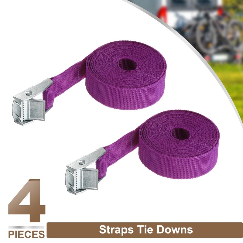HARFINGTON 4pcs Straps Tie Downs 9.84 ft x 0.98" 551lb