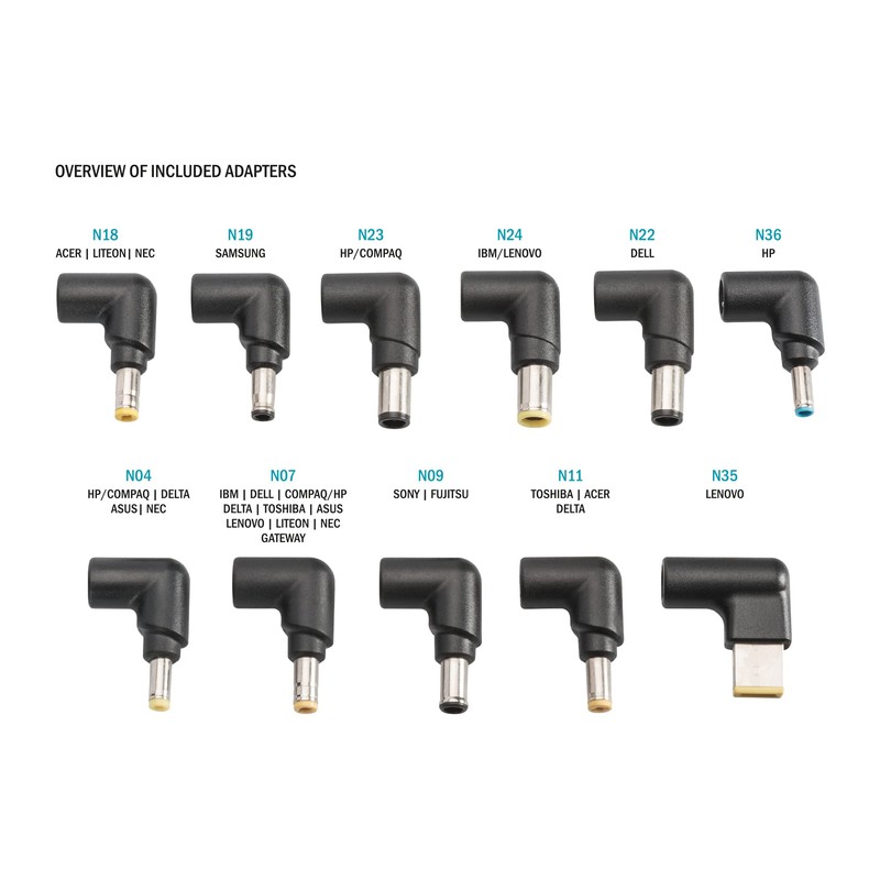 Digitus Universal Laptop Car Adaptor black Black