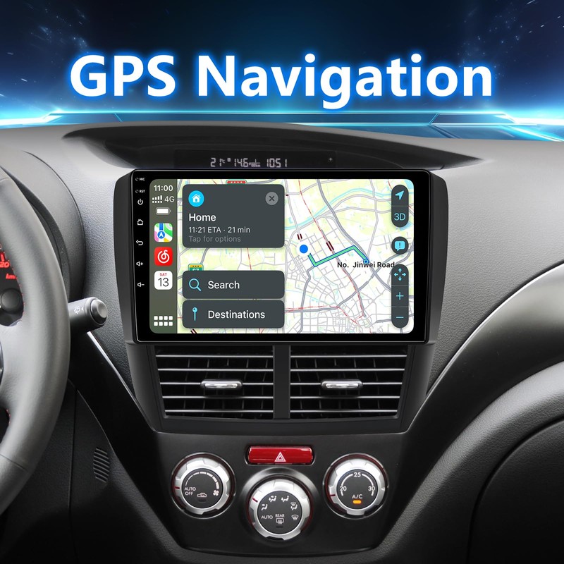 BINIZE Android 13 Touchscreen Car Stereo Compatible with Subaru Forester