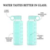 Glass Water Bottle - Glow in the Dark Purifyou® -