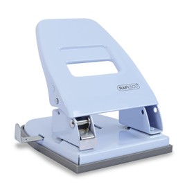 Rapesco 1387 Retro 30 Sheet Heavy Duty 2-Hole Punch - Powder Blue