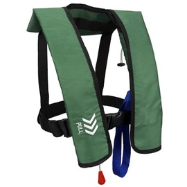Automatic Inflatable Life Jacket|Life Vest for Adults|PFD Low Profile|Supports up to 330 lbs(YSH700) (Green)