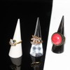 Mcoser 4pcs Ring Holde Set,Clear Acrylic Ring Holder,2.5 * 7vm