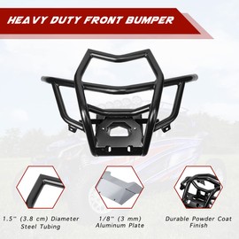 GaofeiLTF Front Bumper Compatible with Can-Am Maverick X3 Max R RR 2017 2018 2019 2020 2021 2022 2023 Heavy Duty Pre-Runner Bumper Brush Guard Protector Replaces OEM 715002878