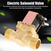 Solenoid Valve for water, 1/2" DC 12V Normally Closed Brass