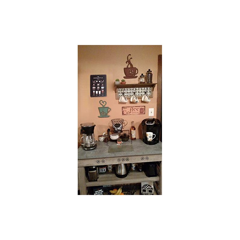 SUMIK World Style Coffee Recipes Vintage Poster Metal Tin Sign