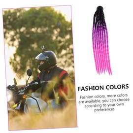 Outanaya Motorbike Helmet Braid Wig Reusable Hollow Braid Decoration for Motorcycle Helmets Stylish Accessory for Riders