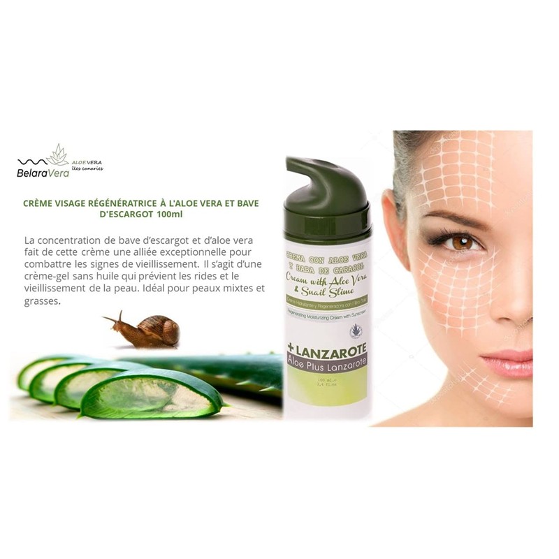 Aloe+ Crema con Aloe y Caracol 100 ml