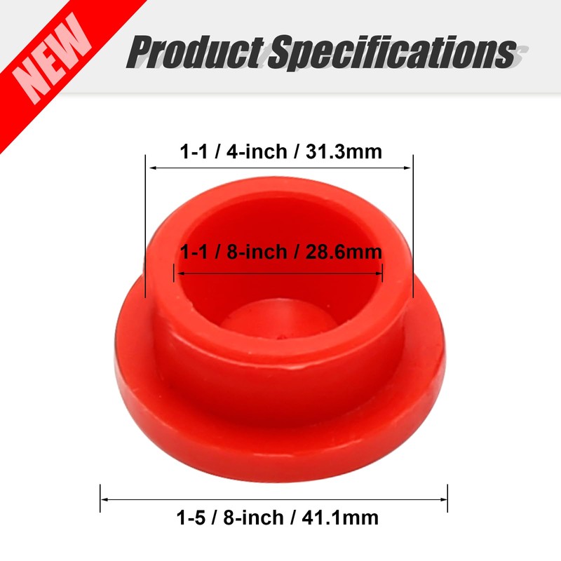 Anxingo 20Pcs 3595990 1-1/8" Hub Cap Plug Seal, Snap-on Hub