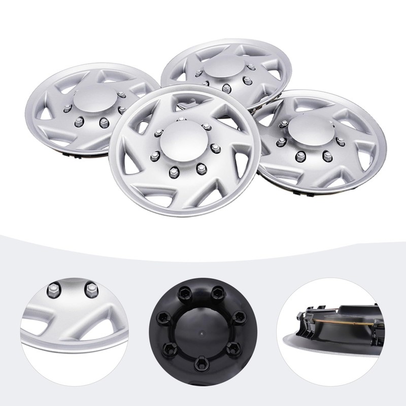 Jiabailie 16" Hubcaps Best,Hub Caps Van Full Wheel Covers for